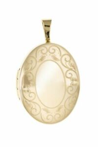 ̵ۥ奨꡼꡼ ѥ󥴡ɥХꥪ9ct oro 16mm medaglione ovale con motivi