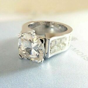 【送料無料】ジュエリー・アクセサリー モイッサニテリングニアホワイトエンゲージメントカーブスターリングシルバーmoissanite anello vvs vicino bianco curvo di fidanzamento 925 argento sterling(4)