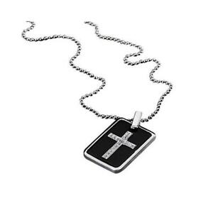 【送料無料】ジュエリー・アクセサリー ブラックスチールメンズネックレスcollana comete uomo ugl253 acciaio nero