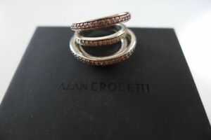 【送料無料】ジュエリー・アクセサリー アランクロセッティスターリングシルバーリングサイズセットalan crocetti incastonati in argento sterling anello vano in taglia small