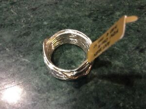 【送料無料】ジュエリー・アクセサリー シルバーリングフィロデラヴィータクラシックコレクションワイヤーanello argento filodellavita classic collection 13 fili