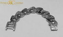 【送料無料】ジュエリー・アクセサリー スターリングシルバーグラムパターンブレスレットインチfigura di otto bracciale pattern 9 pollici cast in argento sterling 925 98 grammo(4)