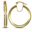 【送料無料】ジュエリー・アクセサリー ゴールドエタニティフープイヤリング9ct oro cz eternity orecchini cerchi 4mm 22mm