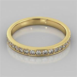 045 kt rotondo eternity originale moissanite fidanzamento anello 14k oro gialloラウンドエタニティオリジナルモイッサニテリングエンゲージメントイエローゴールド※注意※NYからの配送になりますので2週間前後お時間をいただきます。人気の商品は在庫が無い場合がございます。ご了承くださいませ。サイズの種類の商品は購入時の備考欄にご希望のサイズをご記載ください。　携帯メールでの登録ですと楽天からのメールが届かない場合がございます。