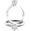 【送料無料】ジュエリー・アクセサリー オリジナルラウンドモイッサニテホワイトゴールド050 kt rotondo originale moissanite anello di fidanzamento 14k tinta oro bianco