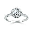 【送料無料】ジュエリー・アクセサリー ラウンドモアッサニテソリッドホワイトゴールド128 kt rotondo certificato moissanite fidanzamento anello 14k solido bianco oro