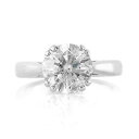 【送料無料】ジュエリー・アクセサリー ラウンドモアッサニテソリッドホワイトゴールド250 kt rotondo certificato moissanite fidanzamento anello 14k solido bianco oro