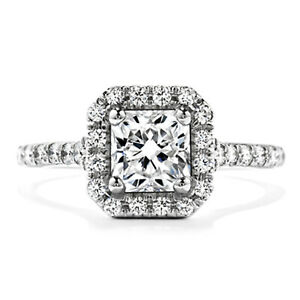 【送料無料】ジュエリー・アクセサリー プリンセスリアルモイッサニテソリッドホワイトゴールド125 kt principessa vero moissanite fidanzamento anello 14k solido bianco oro