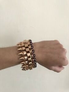 ジュエリー・アクセサリー マウイローズゴールドクローパールセットスパイクブレスレットdichiarazionemawi rose gold artiglio set perla e spike braccialetutto esaurito