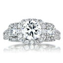 【送料無料】ジュエリー・アクセサリー ラウンドモアッサニテソリッドホワイトゴールド150 kt rotondo certificato moissanite fidanzamento anello 14k solid oro bianco
