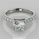 【送料無料】ジュエリー・アクセサリー プリンセスモイッサニテホワイトゴールドサイズ232 kt principessa moissanite fidanzamento fede nuziale 14k oro bianco size 5 6