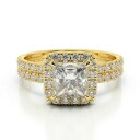 【送料無料】ジュエリー・アクセサリー プリンセスリアルモイッサニテソリッドイエローゴールド168 kt principessa vero moissanite ...
