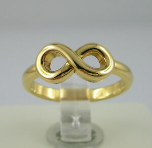 【送料無料】ジュエリー・アクセサリー インフィニートアネッロインゴールドマッシチョヌオーヴォメイドインイタリアinfinito anello in oro 75018kt massiccio mis 15 nuovo made in italy