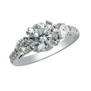 【送料無料】ジュエリー・アクセサリー ラウンドモアッサニテソリッドホワイトゴールド180 kt rotondo certificato moissanite fidanzamento anello 14k solido bianco oro