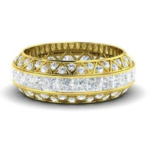̵ۥ奨꡼꡼ ץ󥻥˥ƥꥸʥ⥤å˥ƥ󥰥󥲡ȥ360 kt principessa eternity originale moissanite fidanzamento anello 14k giallo