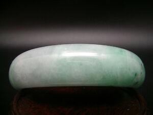 ̵ۥ奨꡼꡼ ޥʥեå֥쥹åȥꥸåɥɥ̥奨magnifique bracelet jonc rigide jade vert nuage artisanal 69g qualite excell