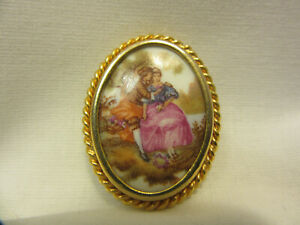 ̵ۥ奨꡼꡼ ץ֥󥷥̥ݥ륱졼̥ǥ⡼奢ƥ֥petite broche ancienne porcelaine de limoges small antique porcelain brooch