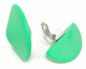 【送料無料】ジュエリー・アクセサリー Rレトロベルデイヤリングパリップアクリルドイツsoho R orecchini retro verde para grande clips 5 x 2,4 cm acrilico made in germany