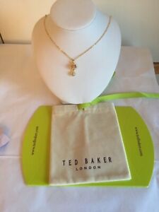 hokushinの【送料無料】ジュエリー・アクセサリー ベイカーネイルクリスタルクラウンペンダントゴールドヌードパッケージted baker chiione cristallo corona ciondolo oro nudo nuovo in confezione autentica｜アングル2