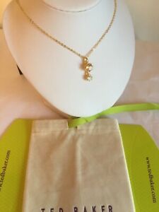 hokushinの【送料無料】ジュエリー・アクセサリー ベイカーネイルクリスタルクラウンペンダントゴールドヌードパッケージted baker chiione cristallo corona ciondolo oro nudo nuovo in confezione autentica｜アングル3