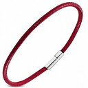 【送料無料】ジュエリー・アクセサリー ブレスレットレザークラスプレッドbraccialetto con fermaglio da fermaglio in pelle e pvc rosso(4)