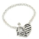 【送料無料】ジュエリー・アクセサリー シルバーメッキハートアローブレスレットsilver plated cuore freccia bracciale 17cm l(4)