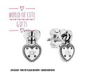 ジュエリー・アクセサリー ????ハートイヤリングスターリングバッグ?? ?? cuore orecchini argento sterling s925 sacchetto libero