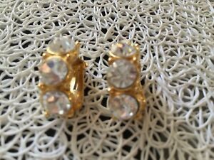 【送料無料】ジュエリー・アクセサリー クリップヴィンテージグロスストラスclips vintage 3 gros strass