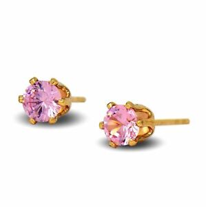 【送料無料】ジュエリー・アクセサリー ピンクローブイヤリングゴールド18ct oro riempito da donna or..