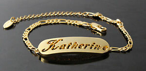 【送料無料】ジュエリー・アクセサリー ゴールドメッキパーソナライズドブレスレットキャサリンケイティカチャカディヤララリー18ct gold plated personalised bracelets katherine katie katja khadija lara lea