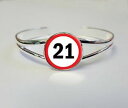 yzWG[EANZT[ Vo[bLuXbgWG[21st compleanno su un bracciale placcato argento braccialetto bigiotteria regalo l162