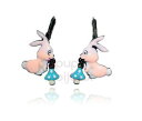 【送料無料】ジュエリー・アクセサリー ウサギイヤリングキノコピンクlol bijoux orecchini coniglio fungo rosa