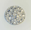 【送料無料】ジュエリー アクセサリー グレーサークルマグネットブローチスカーフピンクリップshades of grey circle magnetic brooch, scarf pin clip