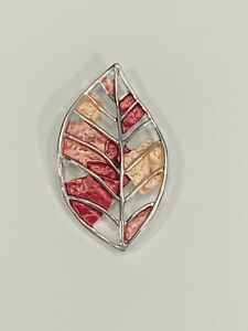 ジュエリー・アクセサリー ピンクブローチスカーフピンクリップpink leaf flower magnetic brooch, scarf pin clip