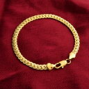 【送料無料】ジュエリー・アクセサリー ウーマンマンゴールドメッキブレスレットasamo donna e uomo bracciale placcato oro 20 cm lh1020