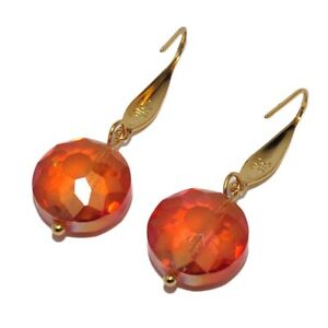 【送料無料】ジュエリー・アクセサリー eビジューイヤリングファンシーステンレススチールゴールデンクリスタルオレンジzeeo bijoux orecchini fantasia acciaio inossidabile dorato cristallo arancione