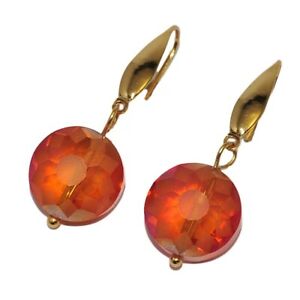 【送料無料】ジュエリー・アクセサリー eビジューイヤリングファンシーステンレススチールゴールデンクリスタルオレンジzeeo bijoux orecchini fantasia acciaio inossidabile dorato cristallo arancione