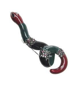 【送料無料】ジュエリー・アクセサリー ブロシェジョリサーペントマルチコロールアンアシエbroche joli serpent multicolore en acier