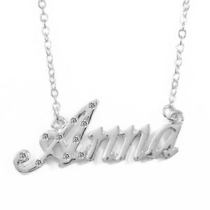 【送料無料】ジュエリー・アクセサリー ネックレスアンナゴールドメッキパーソナライズチェコラインストーン