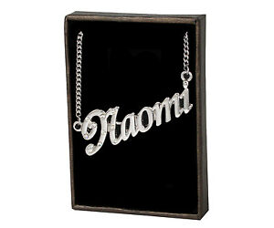 ̵ۥ奨꡼꡼ ͥå쥹ɥåȥ饹collana con nome naomi 18k p...