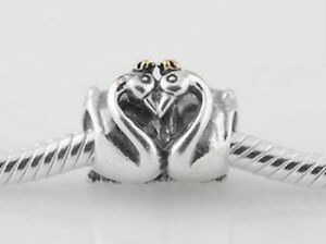 【送料無料】ジュエリー・アクセサリー シルバースターリングチャームビーズスワン925 argento sterling charm bead swan