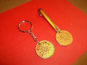 【送料無料】ジュエリー・アクセサリー フローリンコインキーリングペンダントナプキンクリップセット?..