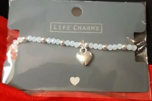 【送料無料】ジュエリー・アクセサリー ライフチャームコートダジュールクリスタルブレスレットホワイトオパールlife charms cotes daz..