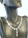 【送料無料】ジュエリー・アクセサリー ロボセットネックレスイヤリングラインストーンセットw0105 collana amp; orecchini a lobo ...
