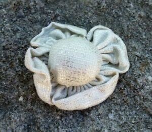 ̵ۥ奨꡼꡼ Сϥɥᥤɥơե֥åեǥ󥰥֥ԥsilver hand made vintage fabric flower wedding brooch pin