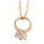 ̵ۥ奨꡼꡼ ɥڥȥpiccolo anello cz pendente con catena in oro rosa 44 cm l4 cm ext