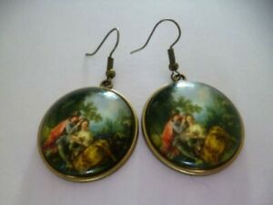 ̵ۥ奨꡼꡼ ֡ɥ֥󥺥ܥ٥륵boucles doreilles bronze cabochon versailles 25mm