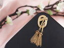 【送料無料】ジュエリー・アクセサリー ブロッシュピンドレメトロタッセルポンポンシックシンプルカドーヴィンテージbroche pin dore metal mat tassel pompon chic simple cadeau vintage xz7