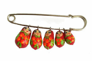 【送料無料】ジュエリー・アクセサリー ロシアプーペブローシュロシアプーペスピリドノワbroche poupee russe poupee russe artiste spiridonova