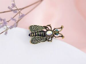 【送料無料】ジュエリー・アクセサリー ブローシュピンドレアベーユクラスレトロbroche pin dore insecte abeille email vert class retro xz7